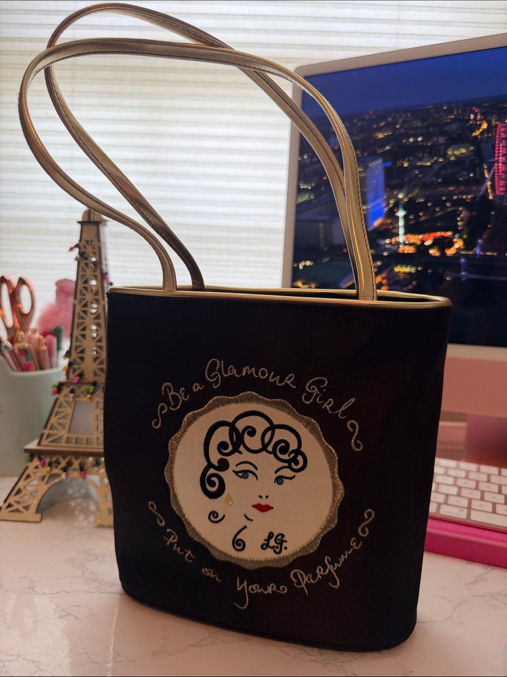 Lulu Guinness satin evening bag